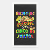 Serviette En Papier Savourez Une Cuisine Sur Le Cinco De Mayo (Devant)