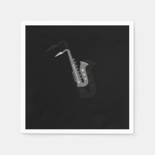 Serviette En Papier Saxophone Awesome Instruments de musique Woodwind 