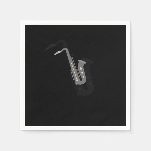 Serviette En Papier Saxophone Awesome Instruments de musique Woodwind (Devant)