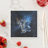 Serviette En Papier Saxophone de musique avec poulpe (En situation)
