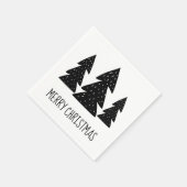 Serviette En Papier Scandi Pins de Whimsical Joyeux Noël (Coin)
