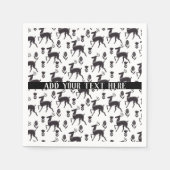 Serviette En Papier Scandia Folk Art Deer personnalisable (Devant)