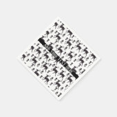 Serviette En Papier Scandia Folk Art Deer personnalisable (Coin)