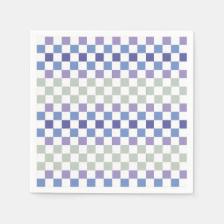 Serviette En Papier Scandinave Minimaliste Pastel Vert et Lavande