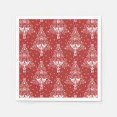 Serviette En Papier Scandinave nordique Arbre de Noël Magie (Devant)