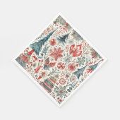 Serviette En Papier Scandinavie Noël fantaisie design motif (Coin)