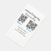 Serviette En Papier Scanner pour payer le code q r paypal venmo ajoute (Coin)