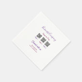 Serviette En Papier Scanner pour payer le logo de l'entreprise code Q (Coin)