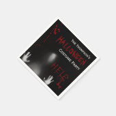 Serviette En Papier Scare Bloody Halloween Costume Party Noir (Coin)