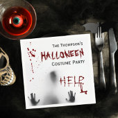 Serviette En Papier Scare Bloody Halloween Costume Party White Napkin