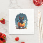 Serviette En Papier Scarecrow Cat Sentinel (En situation)