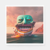 Serviette En Papier Scary (Devant)