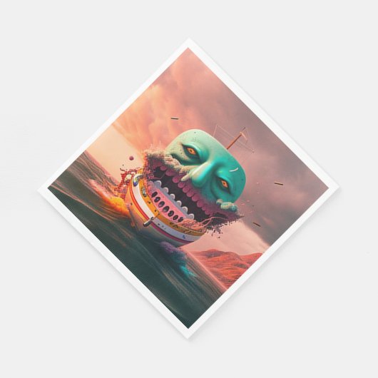 Serviette En Papier Scary (Coin)