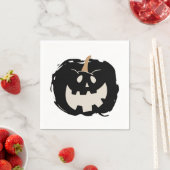 Serviette En Papier Scary Pumpkin (En situation)