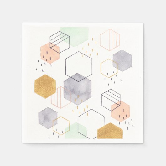 Serviette En Papier Scatter hexadécimal (Devant)
