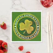 Serviette En Papier Sceau de la Saint Patrick (En situation)