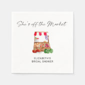 Serviette En Papier Scénario de Réception de Mariage Personnalisé 'Off (Devant)