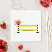 Serviette En Papier Scène de crime de la police (En situation)