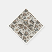 Serviette En Papier Scène de ferme rustique (Coin)