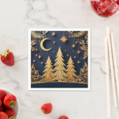 Serviette En Papier Scène de l'Arbre Magique – Reflets de la période d (En situation)