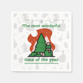 Serviette En Papier Scène de Noël (Devant)