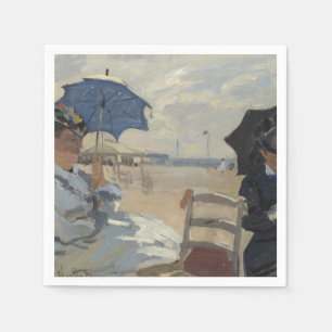 Serviette En Papier Scène de plage de Claude Monet