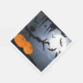 Serviette En Papier Scène nocturne d'Halloween éffrayante (Coin)