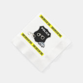 Serviette En Papier Scène policière (Coin)