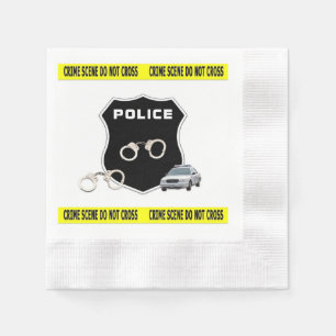 Serviette En Papier Scène policière