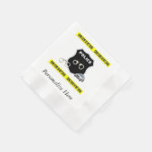 Serviette En Papier Scène policière (Coin)