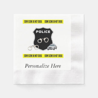 Serviette En Papier Scène policière