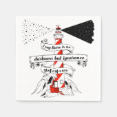 Serviette En Papier Schakespeare citation Illustration de phare (Devant)