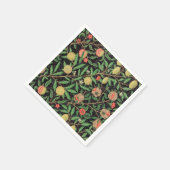 Serviette En Papier Schéma floral de la grenade à fruits William Morri (Coin)