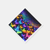 Serviette En Papier Schmetterlingsservietten im Neonlook (Coin)