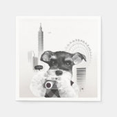 Serviette En Papier Schnauzer avec caméra (Devant)