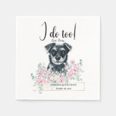 Serviette En Papier Schnauzer Chien Mariage Cocktail Napkins (Devant)