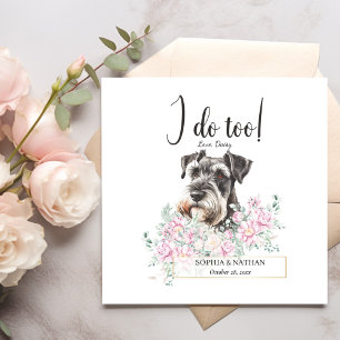 Serviette En Papier Schnauzer Chien Mariage Cocktail Napkins