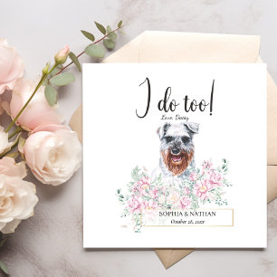 Serviette En Papier Schnauzer Chien Mariage Cocktail Napkins