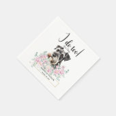 Serviette En Papier Schnauzer Chien Mariage Cocktail Napkins (Coin)