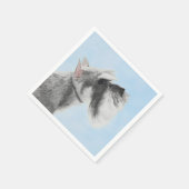 Serviette En Papier Schnauzer (Giant, Standard) Peinture - Chien Art (Coin)