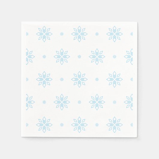 Serviette En Papier Schneeflocke (Devant)