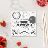Serviette En Papier SCI-FI Bar Bat mitzvah Party Napkin (En situation)