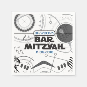 Serviette En Papier SCI-FI Bar Bat mitzvah Party Napkin