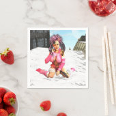 Serviette En Papier Sci Fi Snow Punk (En situation)