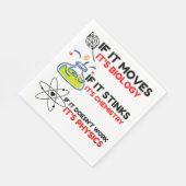 SERVIETTE EN PAPIER SCIENCE BIOLOGY CHIMIISTRY PHYSICS (Coin)