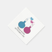 Serviette En Papier Science de l'amour Mariage papier serviettes (Coin)