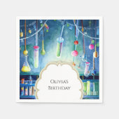 Serviette En Papier Science de l'aquarelle Magie Scientifique Annivers (Devant)