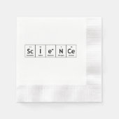 Serviette En Papier ScIeNCe Éléments de tableau périodique Mot Chimie (Devant)