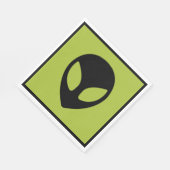 Serviette En Papier Science-fiction Alien spatiale Extraterrestre (Coin)