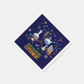 Serviette En Papier Science Invitations d'anniversaire (Coin)